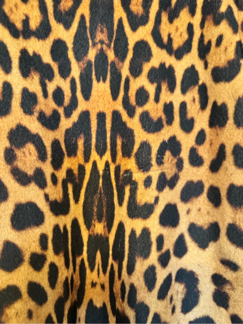Charlotte Simone Edie Leopard Print Faux Fur Trim Coat - Black & Pink cuffs! - Picture 8 of 9
